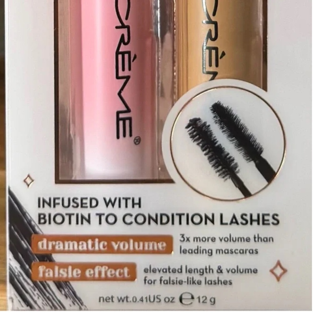 THE CRÈME SHOP 3D Mascara Dramatic Duo Set, NEW - Picture 2 of 3
